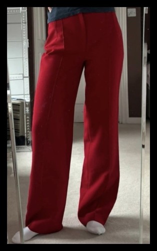 Zara red wide - red, trousers