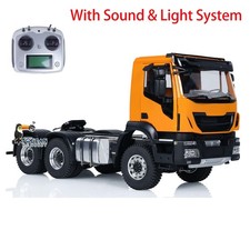 1/14 Metal Chassis 6WD RC Tractor Truck 2speed Transmission Car Sounds Lights