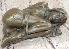 VINTAGE BONDAGE GIRL BRONZE