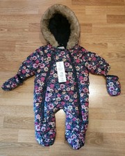 FLORAL ROMPER PRAM SNOW SUIT -
