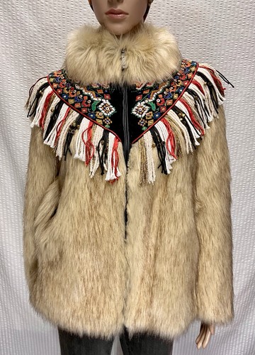 Zara faux fur embroidered - zara,