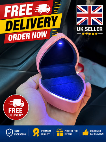 Luxury ring box with - with, led