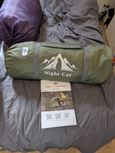 Night cat person - 2, camping