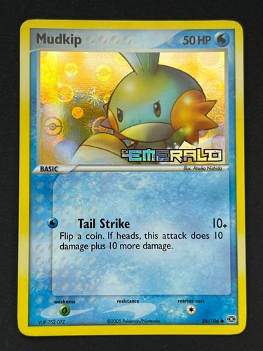 Mudkip stamped 56 - mudkip, emerald)