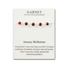 January Birthstone Bracelet Created with Garnet Zircondia® Crystals