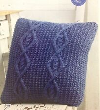 Cable Cushion Cover Aran  KNITTING PATTERN - To Fit 40cm Square Cushion