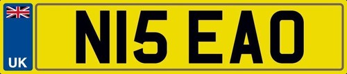 Nice initials number plate - nice,