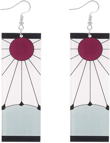 Tanjiro earrings hanafuda - tanjiro,