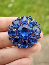 Vintage 1940s Czech Blue Open