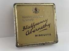 Original Antique c1910 Macfarlane Lang's Halfpenny Abernethy Biscuits Sample Tin