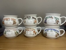 Vintage Soup Mugs X 6 Made In