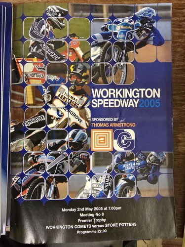 Workington speedway programme - workington,
