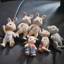 Sylvanian Families RABBITS / DOG / CAT Family ~ VINTAGE