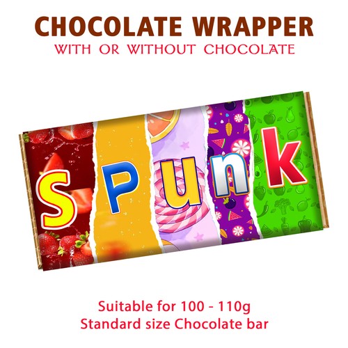 Spunk chocolate bar wrapper - bar,