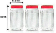 3 X 2000ml Plastic Storage