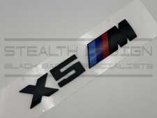 Fits BMW X5M X5 M Badge For Rear Boot Matte Black OEM+