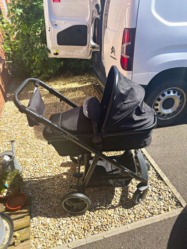 Origin black single pushchair - origin,
