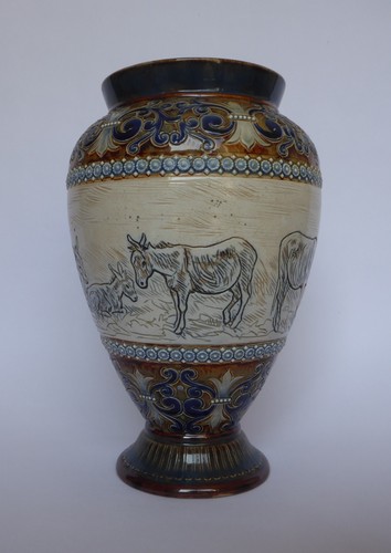 Doulton lambeth vase - doulton, hannah