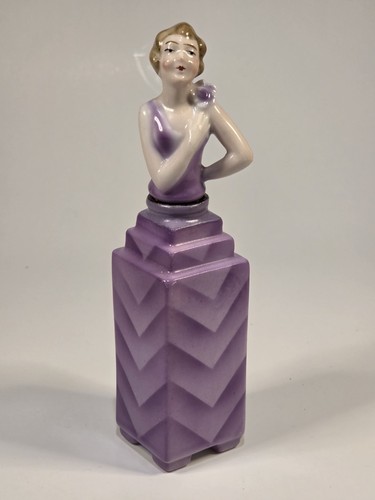 Art deco half doll perfume - art,