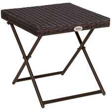 Outsunny folding square rattan - square,