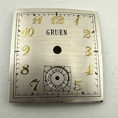 Gruen silver dial veri thin - gruen,