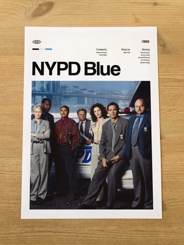 Nypd blue poster retro - nypd,