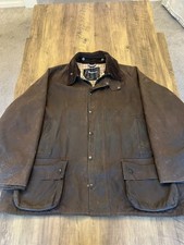 Barbour SMU Beaufort Mens Brown Waxed Jacket, Wool Lined, C50 XXXL