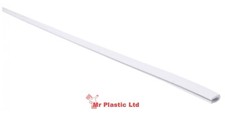 Acrylic, Plastic Sheet Edging Strip Per Metre - 2mm, 4mm in White