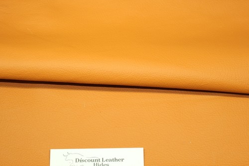 Orange craft leather piece - leather,