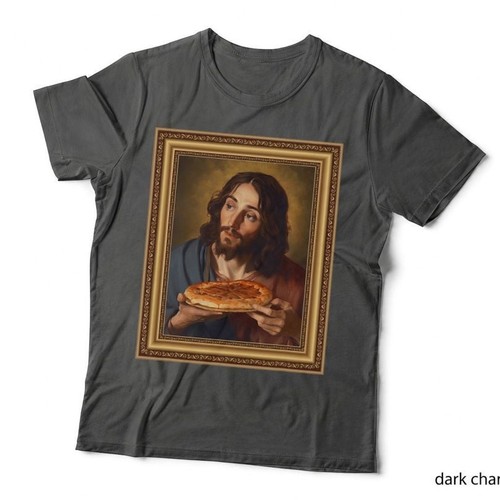 Jesus loves pizza - jesus,