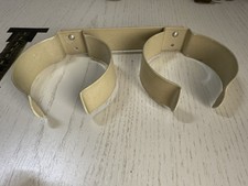 Set of 4 Wall Cup / Glass Holders – Beige Plastic – Caravan