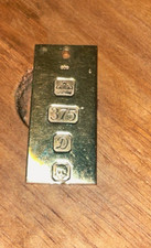 Solid 9ct Gold Ingot Pendant