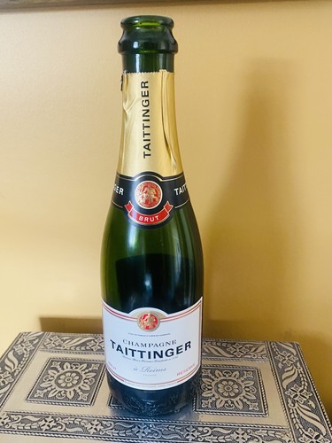 Taittinger champagne bottle - taittinger,