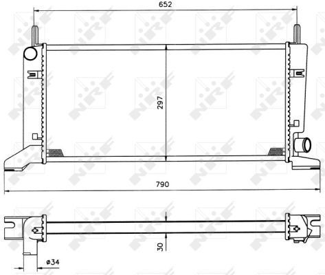 Nrf radiator for ford escort - nrf,