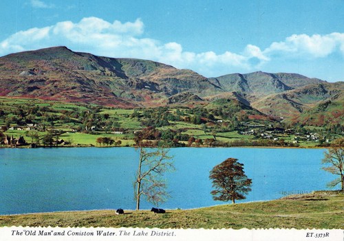 England postcard coniston lake - coniston,