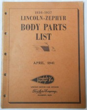 1936 - 1937 LINCOLN ZEPHYR
