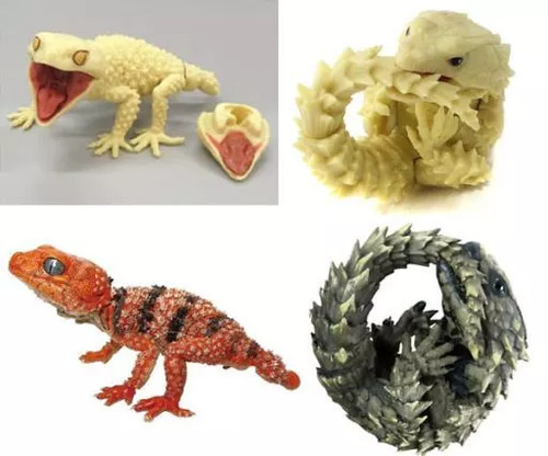 Mini figure set - mini, gecko