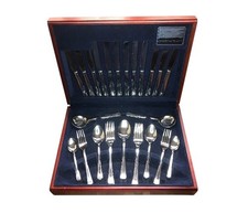 Vintage Oneida Craft HARLEY Cutlery Set 44 Piece 18-0 Stainless Steel Canteen