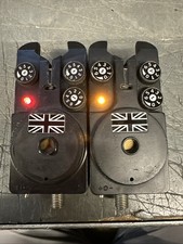 2 X OLD SCHOOL DELKIM STANDARD CARP/BARBEL BITE ALARM BUZZERS YELLOW? RED?