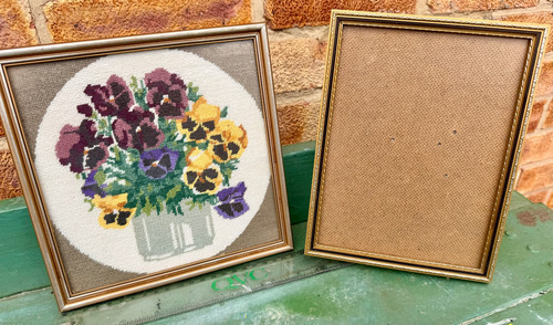 Vintage cross stitch frames - cross,
