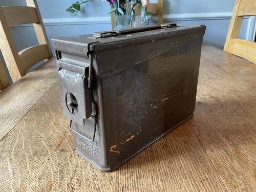 Vintage metal ammunition - vintage, box