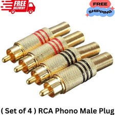 ( Set of 4 ) RCA Phono Male
