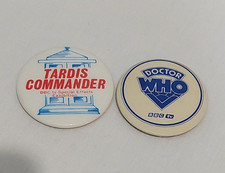 Vintage 70's 2 x Dr Who Pin