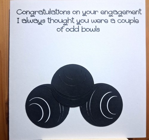 Engagement bowls card - engagement, crown
