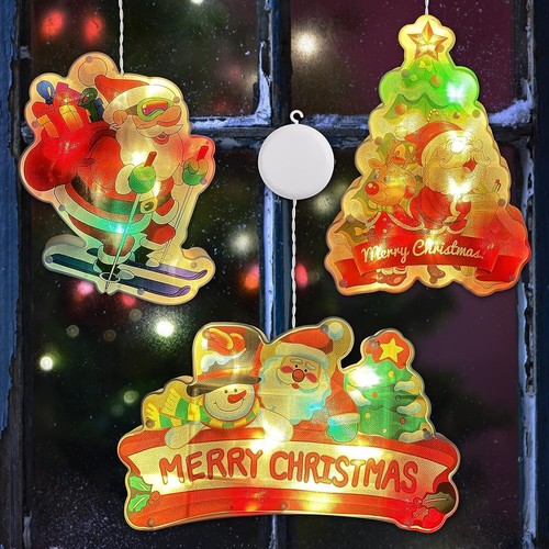 Christmas window lights - christmas, led