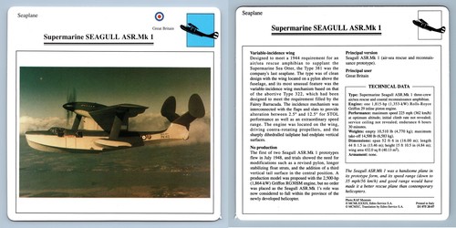 Supermarine seagull asr - supermarine,