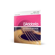 Acoustic Guitar Strings D'Addario 9-45 Super Light, Phosphor Bronze EJ23