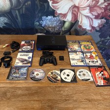 Sony PlayStation 2 Black Console (SCPH-39003) With Games