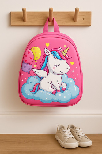 Unicorn bag kids rucksack - 3d,