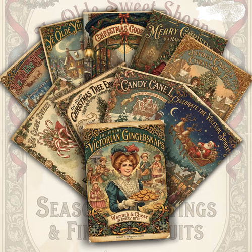 Vintage christmas scrapbooking - vintage,